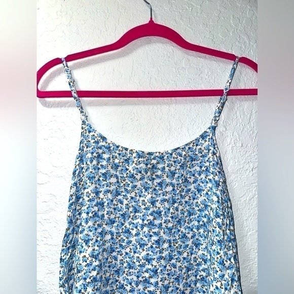 H&M Divided Blue Floral Spaghetti Strap Top - Picture 5 of 7